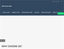 Tablet Screenshot of helptraveleronline.com